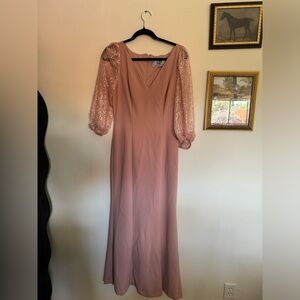 Blush JS collections maxi prom dress pink size 6